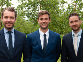 Cas, Luc en Jeffrey