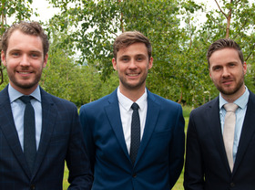 Cas, Luc en Jeffrey
